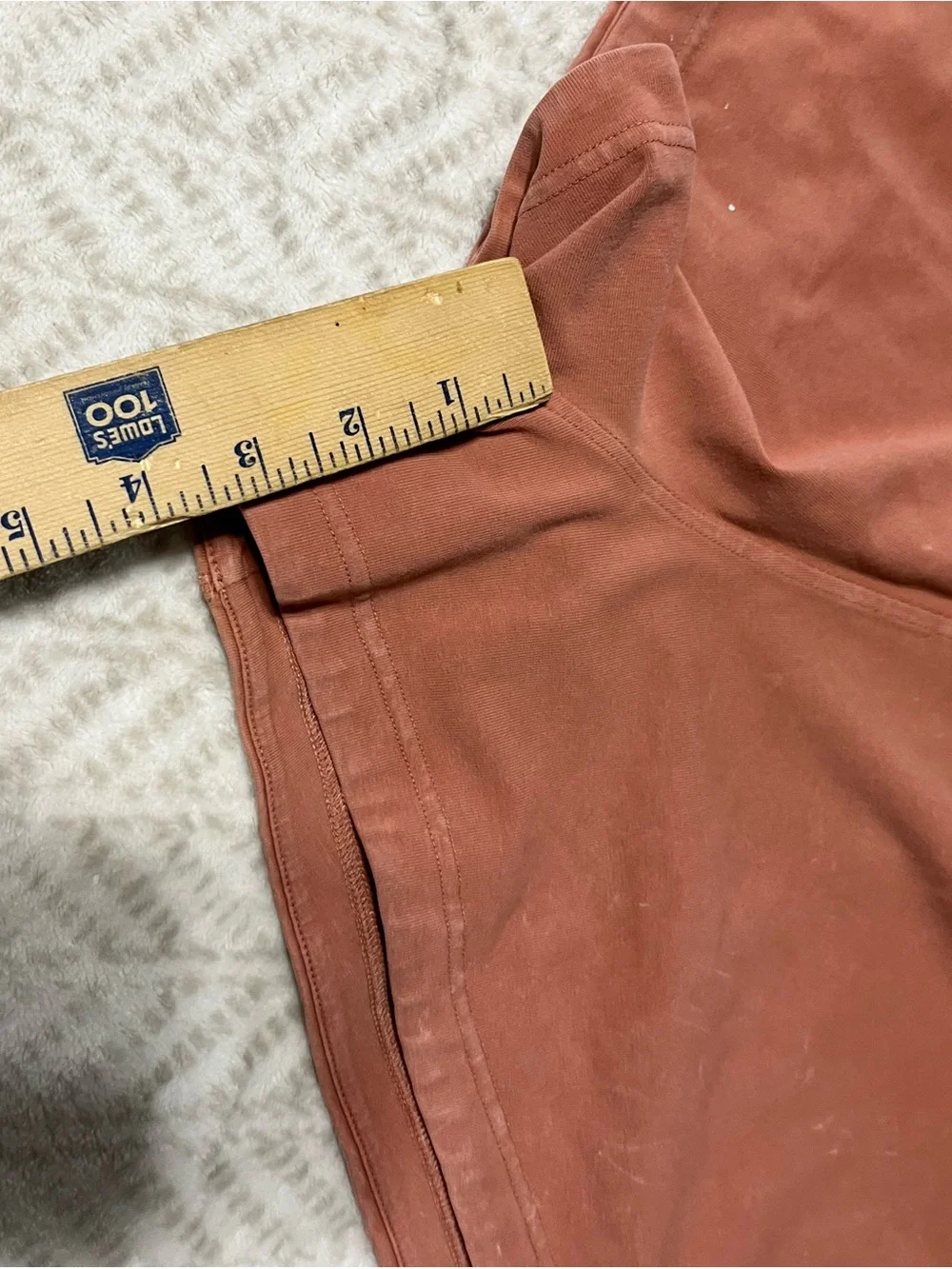 Lululemon Women’s Stonewashed Rust Drawstring Lounge Shorts